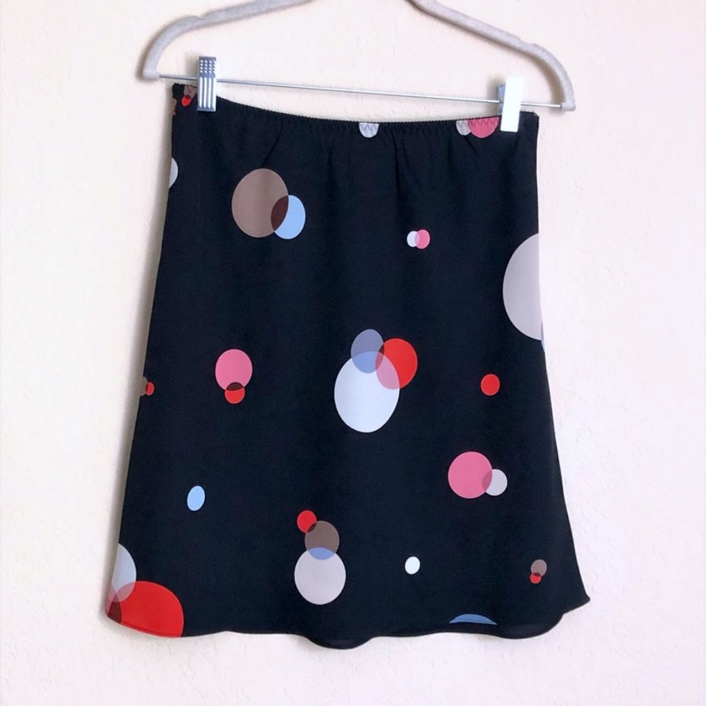 The Limited Black Colorful Polka Dot Skirt size S - Picture 2 of 4